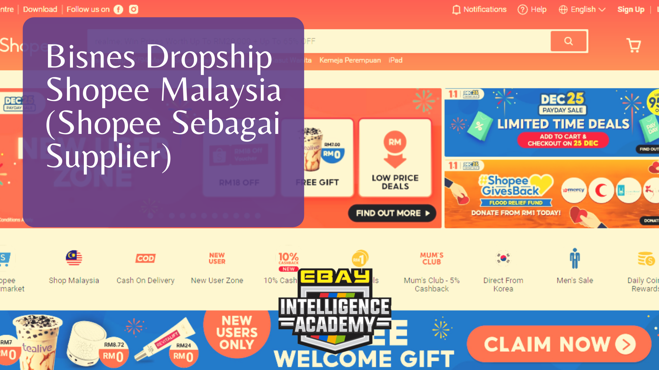 Dropship Shopee Malaysia - Main